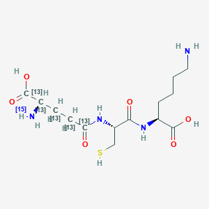 L-gamma-Glutamyl-L-cysteinyl-L-lysine-13C5,15N