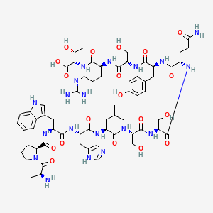 molecular formula C64H93N19O19 B12398920 H-Ala-Pro-Trp-His-Leu-Ser-Ser-Gln-Tyr-Ser-Arg-Thr-OH 