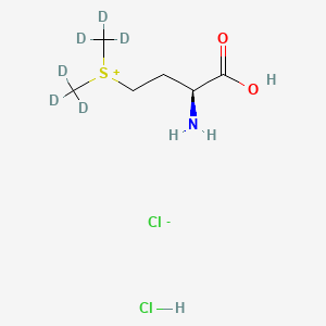 molecular formula C6H15Cl2NO2S B12398935 L-Methionine-S-methyl Sulfonium Chloride-d6 Hydrochloride 