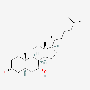 molecular formula C27H46O2 B1239895 7α-羟基-5β-胆甾-3-酮 