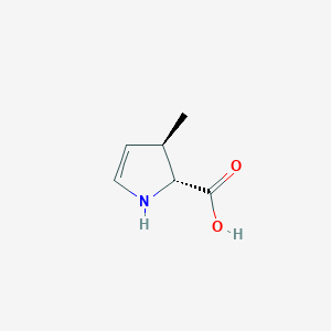 molecular formula C6H9NO2 B1239897 4-Methyl-2-pyrroline-5-carboxylic acid 