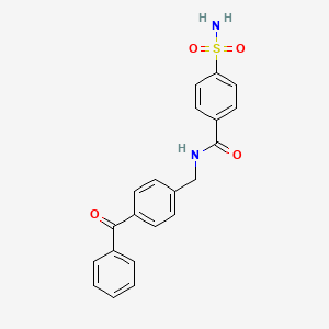 molecular formula C21H18N2O4S B12398971 Carbonic anhydrase inhibitor 4 