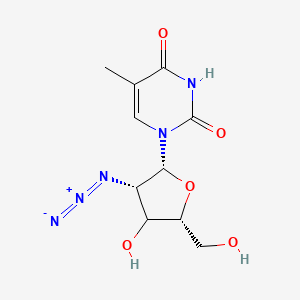 1-[(2R,3S,5R)-3-azido-4-hydroxy-5-(hydroxymethyl)oxolan-2-yl]-5-methylpyrimidine-2,4-dione