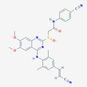 molecular formula C30H26N6O4S B12399002 HIV-1 inhibitor-23 