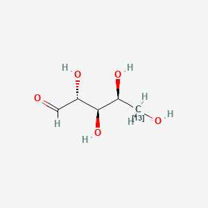 molecular formula C5H10O5 B12399003 L-(+)-Lyxose-13C-1 