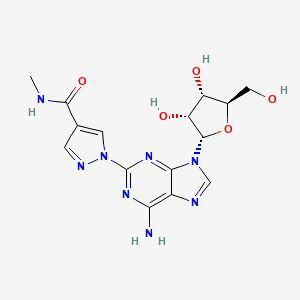 molecular formula C15H18N8O5 B12399005 1-epi-Regadenoson 