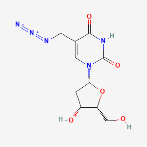 5-(azidomethyl)-1-[(2R,4R,5R)-4-hydroxy-5-(hydroxymethyl)oxolan-2-yl]pyrimidine-2,4-dione