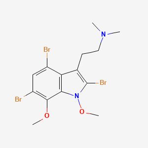 molecular formula C14H17Br3N2O2 B1239904 convolutindole A CAS No. 443356-86-3