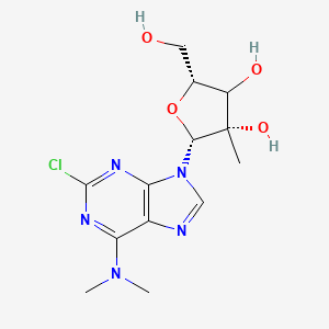 (2R,3S,5R)-2-[2-chloro-6-(dimethylamino)purin-9-yl]-5-(hydroxymethyl)-3-methyloxolane-3,4-diol