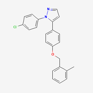 molecular formula C23H19ClN2O B12399063 Antitumor agent-79 