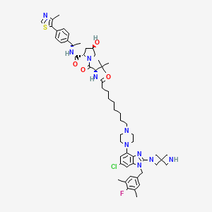 molecular formula C57H76ClFN10O4S B12399069 PROTAC SOS1 degrader-1 