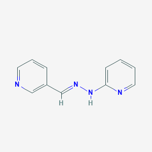 molecular formula C11H10N4 B1239908 Nicotinaldehyde 2-pyridinylhydrazone 