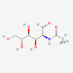 molecular formula C8H15NO6 B12399088 N-Acetyl-D-mannosamine-13C-1 