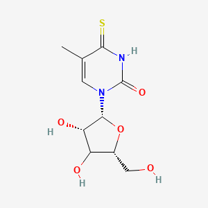 molecular formula C10H14N2O5S B12399112 1-[(2R,3S,5R)-3,4-dihydroxy-5-(hydroxymethyl)oxolan-2-yl]-5-methyl-4-sulfanylidenepyrimidin-2-one 