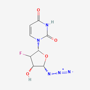 1-[(2R,4S,5S)-5-azido-3-fluoro-4-hydroxyoxolan-2-yl]pyrimidine-2,4-dione