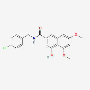 molecular formula C20H18ClNO4 B12399134 Vegfr-2/dhfr-IN-1 