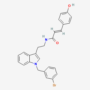 molecular formula C26H23BrN2O2 B12399160 GluN2B-NMDAR antagonist-1 