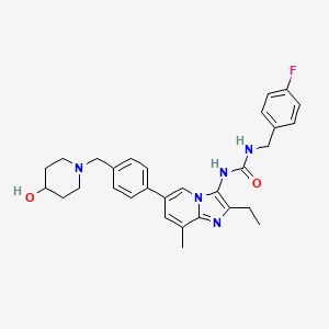 molecular formula C30H34FN5O2 B12399209 ATX inhibitor 12 