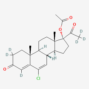 molecular formula C23H29ClO4 B12399216 Chlormadinone acetate-d6-1 