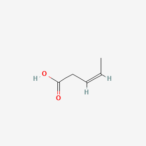 molecular formula C5H8O2 B1239923 (Z)-3-pentenoic acid CAS No. 33698-87-2