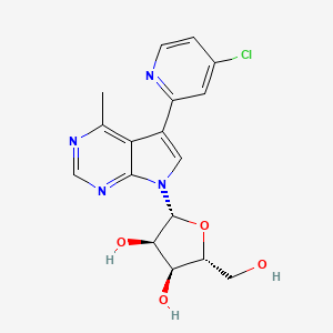 molecular formula C17H17ClN4O4 B12399232 Antileishmanial agent-5 