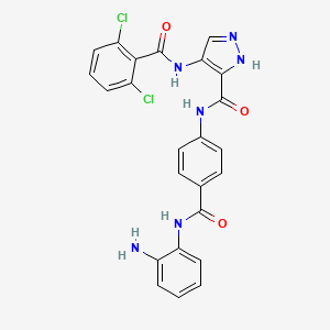 molecular formula C24H18Cl2N6O3 B12399234 Cdk/hdac-IN-3 