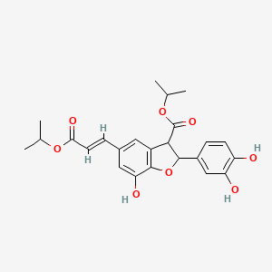 molecular formula C24H26O8 B12399257 Antileishmanial agent-6 