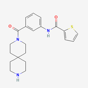 molecular formula C21H25N3O2S B12399267 GABAA receptor agent 5 