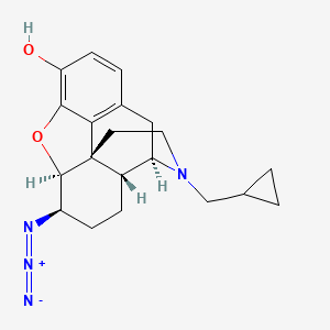 molecular formula C20H24N4O2 B1239927 N-Cyclopropylmethylnorazidomorphine CAS No. 56337-94-1
