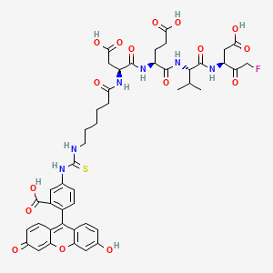 molecular formula C46H51FN6O16S B12399274 Fitc-C6-devd-fmk 