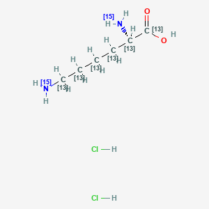 molecular formula C6H16Cl2N2O2 B12399310 L-Lysine-13C6,15N2 (dihydrochloride) 