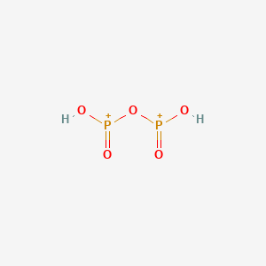 molecular formula H2O5P2+2 B1239933 Diphosphonic acid CAS No. 36465-90-4