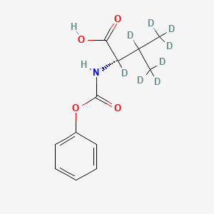 molecular formula C12H15NO4 B12399331 N-(Phenoxycarbonyl)-L-valine-d8 