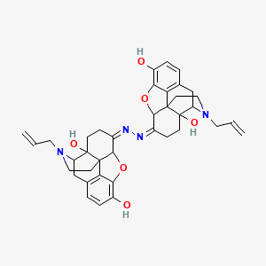 (7Z)-7-[(Z)-(4a,9-dihydroxy-3-prop-2-enyl-2,4,5,6,7a,13-hexahydro-1H-4,12-methanobenzofuro[3,2-e]isoquinolin-7-ylidene)hydrazinylidene]-3-prop-2-enyl-2,4,5,6,7a,13-hexahydro-1H-4,12-methanobenzofuro[3,2-e]isoquinoline-4a,9-diol