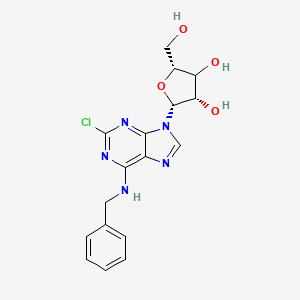 (2R,3S,5R)-2-[6-(benzylamino)-2-chloropurin-9-yl]-5-(hydroxymethyl)oxolane-3,4-diol