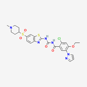 molecular formula C26H27ClN6O5S2 B12399472 GPR81 agonist 2 