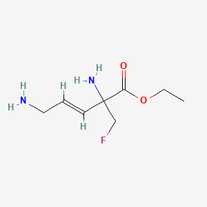 molecular formula C8H15FN2O2 B1239948 2-(Fluoromethyl)dehydroornithine ethyl ester CAS No. 97501-15-0