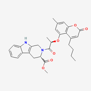 molecular formula C30H32N2O6 B12399481 Antimalarial agent 16 