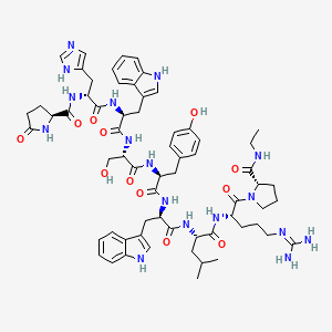 (Des-Gly10,D-His2,D-Trp6,Pro-NHEt9)-LHRH