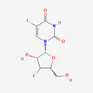 molecular formula C9H10FIN2O5 B12399501 1-[(2R,3R,5R)-4-fluoro-3-hydroxy-5-(hydroxymethyl)oxolan-2-yl]-5-iodopyrimidine-2,4-dione 