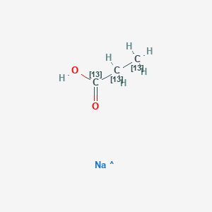 molecular formula C3H6NaO2 B12399505 Propanoic-13C3 (sodium) 