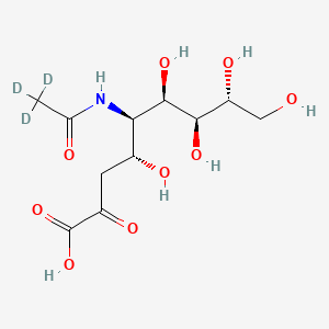 (4R,5R,6R,7S,8R)-4,6,7,8,9-pentahydroxy-2-oxo-5-[(2,2,2-trideuterioacetyl)amino]nonanoic acid