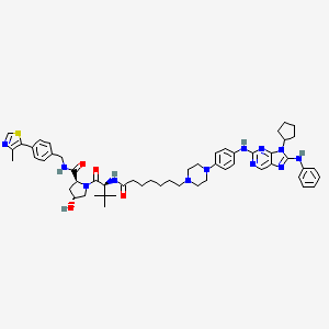 molecular formula C55H70N12O4S B12399531 PROTAC EGFR degrader 4 