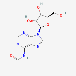 molecular formula C12H15N5O5 B12399552 N-[9-[(2R,3S,5R)-3,4-dihydroxy-5-(hydroxymethyl)oxolan-2-yl]purin-6-yl]acetamide 