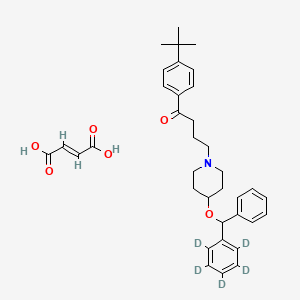 molecular formula C36H43NO6 B12399597 Ebastine-d5 (fumarate) 