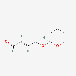 molecular formula C9H14O3 B1239960 4-Tetrahydropyranyloxy-2-butenal CAS No. 57323-08-7
