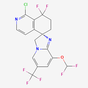 molecular formula C17H11ClF7N3O B12399616 Hif-2|A-IN-8 