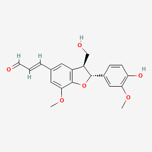 (2E)-3-[(2R,3S)-2-(4-hydroxy-3-methoxyphenyl)-3-(hydroxymethyl)-7-methoxy-2,3-dihydrobenzofuran-5-yl] acrylaldehyde