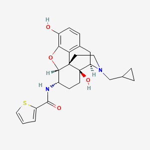 molecular formula C25H28N2O4S B12399657 Mu opioid receptor antagonist 2 