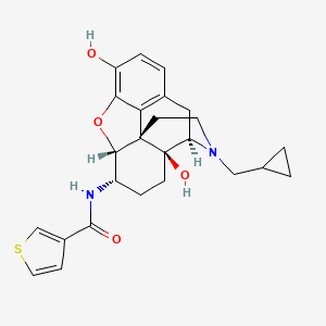 molecular formula C25H28N2O4S B12399679 Mu opioid receptor antagonist 4 